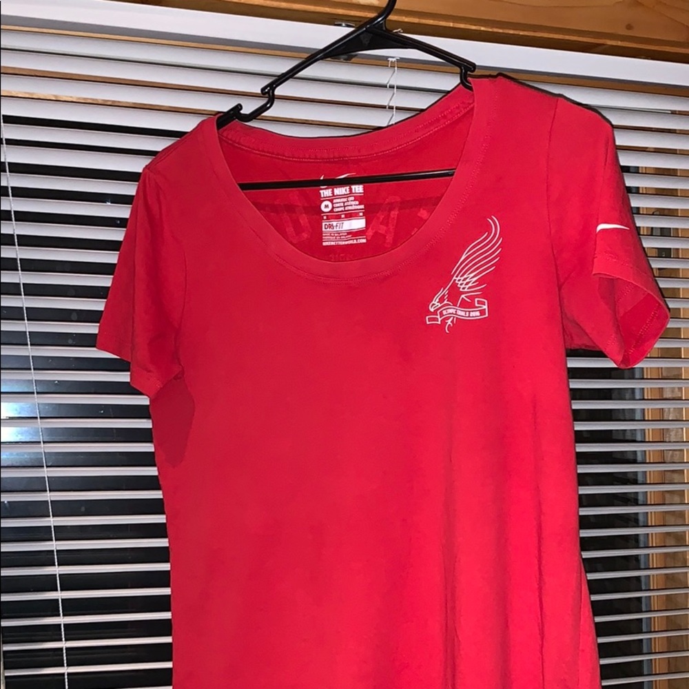 Red NIKE Olympic tee shirt